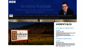 What Andrewkarpiak.com website looked like in 2019 (4 years ago)