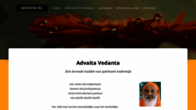 What Advaita.nl website looked like in 2019 (4 years ago)