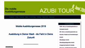 What Azubi-tour.de website looked like in 2019 (4 years ago)