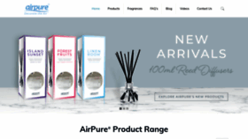 What Airpure.com website looked like in 2019 (4 years ago)