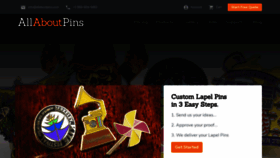 What Allaboutpins.com website looked like in 2019 (6 years ago)