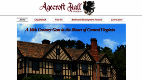 What Agecrofthall.org website looked like in 2019 (4 years ago)