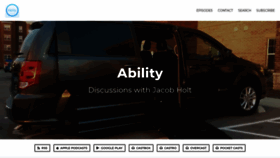 What Abilitypodcast.com website looked like in 2019 (4 years ago)