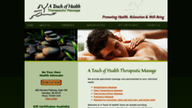 What Atouchofhealthmassage.com website looked like in 2019 (4 years ago)
