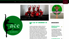 What Acedanceacademy.com website looked like in 2019 (4 years ago)