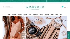 What Amaroso.com.au website looked like in 2019 (4 years ago)