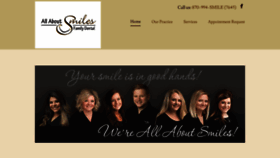 What Allaboutsmilesfamilydental.com website looked like in 2019 (4 years ago)