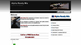 What Alphareadymixaustin.com website looked like in 2019 (4 years ago)