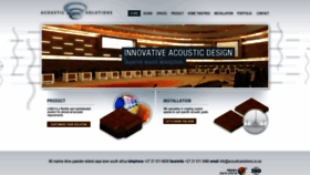 What Acousticsolutions.co.za website looked like in 2019 (4 years ago)