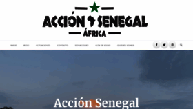 What Accionsenegal.org website looked like in 2019 (4 years ago)