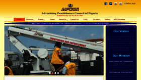 What Apcon.gov.ng website looked like in 2019 (4 years ago)