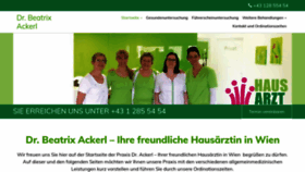 What Arzt-ackerl.at website looked like in 2019 (4 years ago)