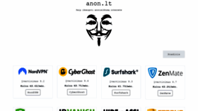 What Anon.lt website looked like in 2019 (4 years ago)