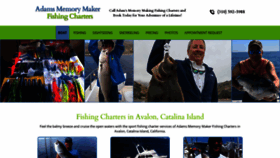 What Adamsfishingcharter.com website looked like in 2019 (4 years ago)