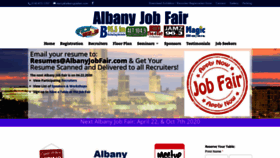 What Albanyjobfair.com website looked like in 2019 (4 years ago)