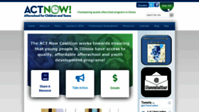 What Actnowillinois.org website looked like in 2019 (4 years ago)