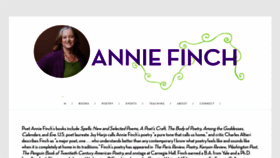 What Anniefinch.com website looked like in 2019 (4 years ago)