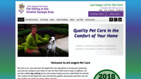 What Arkangelspetcare.com website looked like in 2019 (4 years ago)