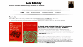 What Alex-bentley.com website looked like in 2019 (4 years ago)