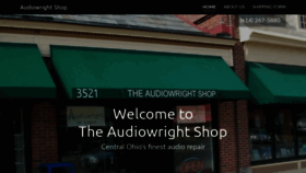 What Audiowright.com website looked like in 2019 (4 years ago)