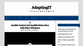 What Adaptingit.com website looked like in 2019 (4 years ago)