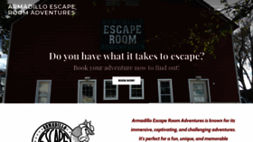 What Armadilloescaperoom.com website looked like in 2019 (4 years ago)