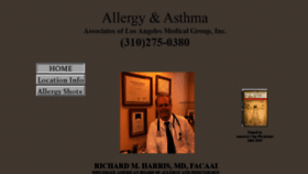 What Allergy90210.com website looked like in 2019 (4 years ago)