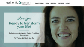 What Authenticwoman.co website looked like in 2019 (4 years ago)
