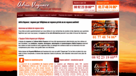 What Adria-voyance.fr website looked like in 2019 (4 years ago)
