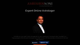 What Astrologerabhisheksoni.com website looked like in 2019 (4 years ago)