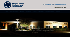What Abilenesportsmed.com website looked like in 2019 (4 years ago)