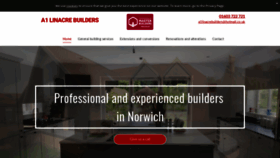 What A1linacrebuildersnorwich.co.uk website looked like in 2019 (4 years ago)