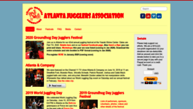What Atlantajugglers.org website looked like in 2019 (4 years ago)