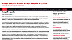 What Antalyamedyumhoca.com website looked like in 2019 (4 years ago)