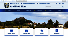 What Andelskahora.cz website looked like in 2019 (4 years ago)