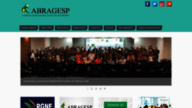 What Abragesp.org.br website looked like in 2019 (4 years ago)