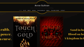 What Anniesullivanauthor.com website looked like in 2019 (5 years ago)