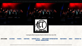 What Attictheatreinc.com website looked like in 2019 (4 years ago)