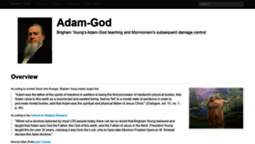 What Adamgod.com website looked like in 2019 (4 years ago)
