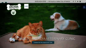 What Arcadia-vet.com website looked like in 2019 (4 years ago)