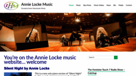 What Annielocke.com website looked like in 2019 (4 years ago)