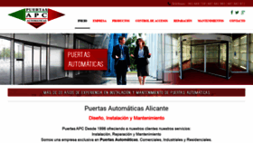 What Apc-puertas.com website looked like in 2019 (4 years ago)