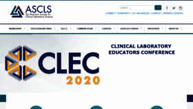 What Ascls.org website looked like in 2019 (4 years ago)