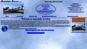 What Anacondaaviation.com website looked like in 2019 (4 years ago)