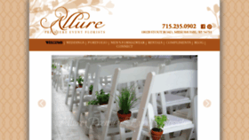 What Allureeventflorists.com website looked like in 2019 (4 years ago)