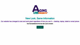 What Agingprojectsinc.org website looked like in 2019 (4 years ago)