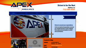 What Apexambulance.com website looked like in 2019 (4 years ago)