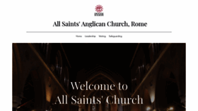 What Allsaintsrome.org website looked like in 2019 (4 years ago)