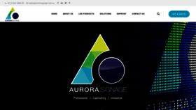 What Aurorasignage.com.au website looked like in 2019 (4 years ago)