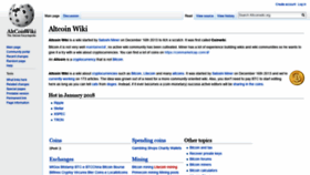 What Altcoinwiki.org website looked like in 2019 (4 years ago)